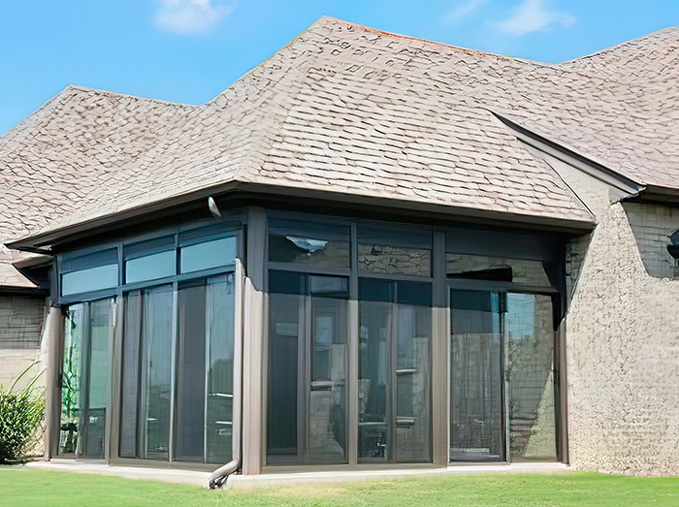 Premier View Walls, Upper Transoms, Bronze