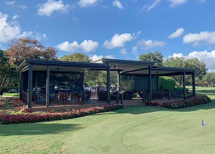 Pavilion, Studio Roof, Free Standing, Florentine Columns, Bronze