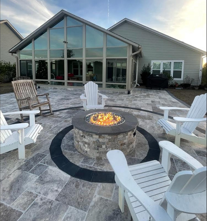 Sunroom, Cathedral Roof, Vista View  Walls, Upper Transoms, Lower Transoms, Sandstone, Signature Wall System